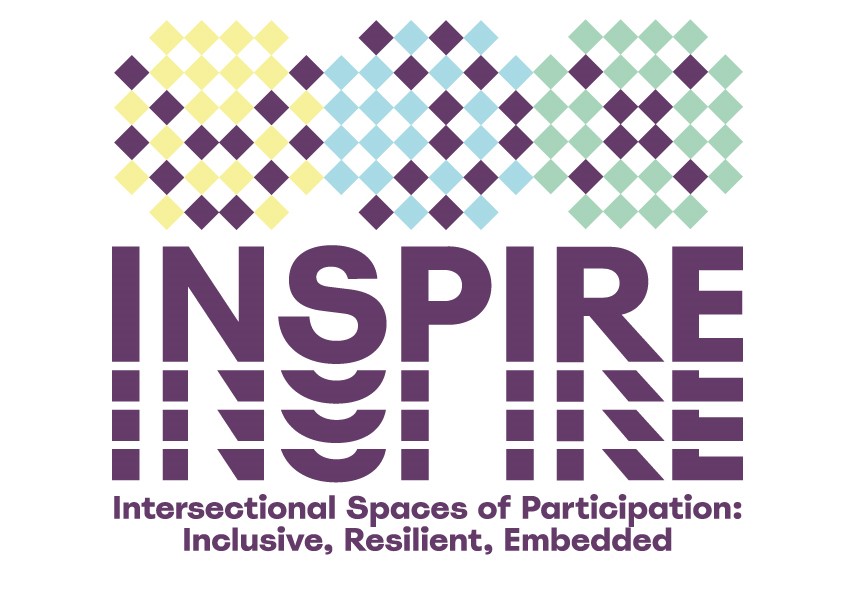 INSPIRE LOGO - inspired by coded quilts made by slaves to navigate their escape on underground railroad 