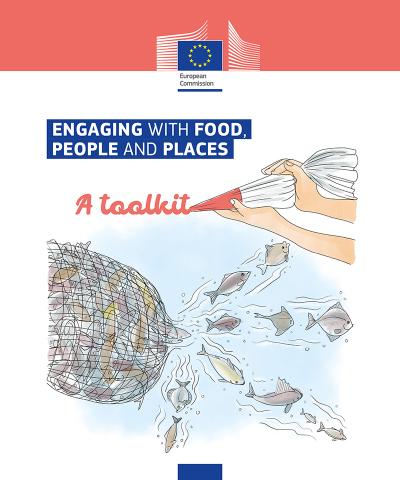 Cover of "Engaging with Food, People and Places. A toolkit". The toolkit is one of the outputs of this project.