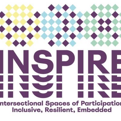 INSPIRE LOGO - inspired by coded quilts made by slaves to navigate their escape on underground railroad 